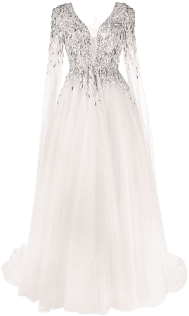 Jenny Packham Beaded Tulle Gown - Farfetch