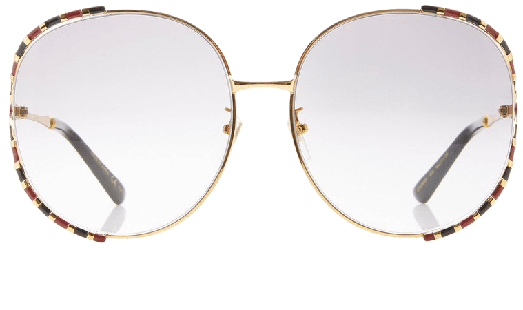 Fork Round-Frame Sunglasses by Gucci | Moda Operandi
