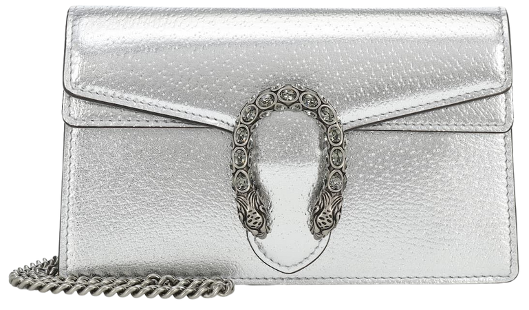 Dionysus Super Mini Crossbody Bag in Silver - Gucci | Mytheresa