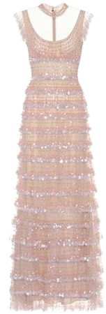 Sleeveless sequin-embellished dress