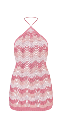 plt pink crotchet dress