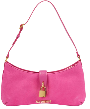 Le Bisou Cadenas Suede Shoulder Bag in Pink - Jacquemus | Mytheresa