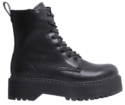 BETTYY Black Combat Boots | Classic Black Combat Boots for Women – Steve Madden