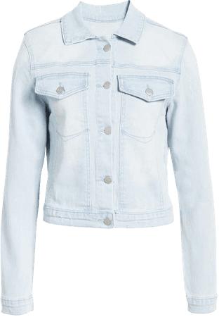 Rachel Parcell Distressed Denim Jacket | Nordstrom