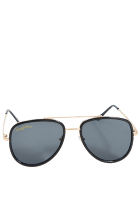 Plt Oversized Black Lens Aviator Sunglasses | PrettyLittleThing USA