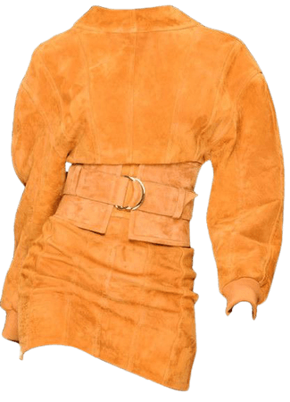 balmain orange dress png