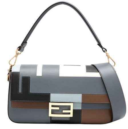 FENDI Baguette color-block Shoulder Bag - Farfetch