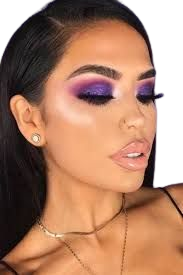 purple makeup looks full face