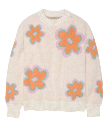 AE Floral Crew Neck Sweater