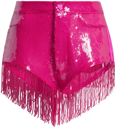 adidas Sequin Shorts with Fringe - Pink | Women's Lifestyle | adidas US