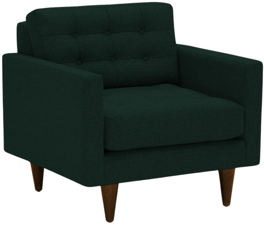 green accent chair