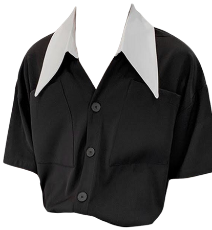 masc black dress shirt diner waiter uniform
