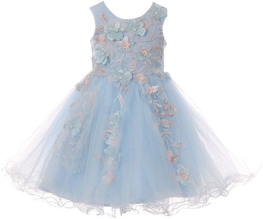blue toddler dress