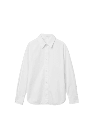 ORGANIC COTTON FITTED SHIRT - White - Shirts - COS WW