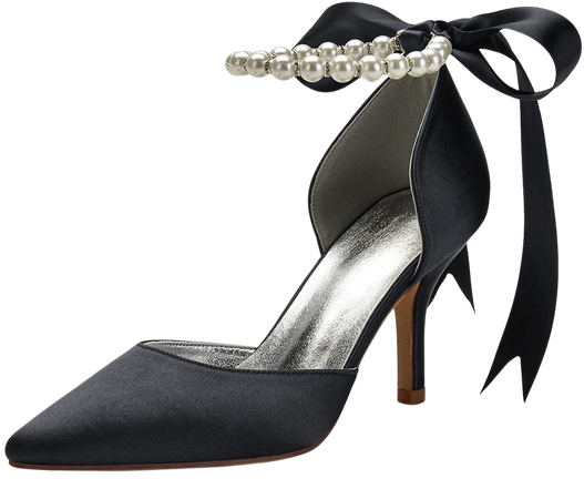 Black heel pearls