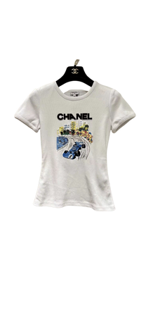 white Chanel T-shirt