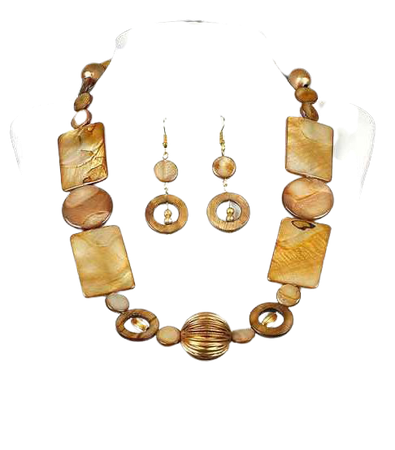 brown abalone necklace and earring sets - Google Search