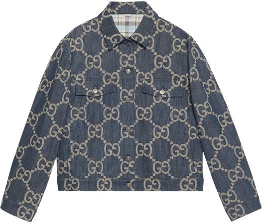 Gucci Jumbo GG Denim Jacket - Farfetch