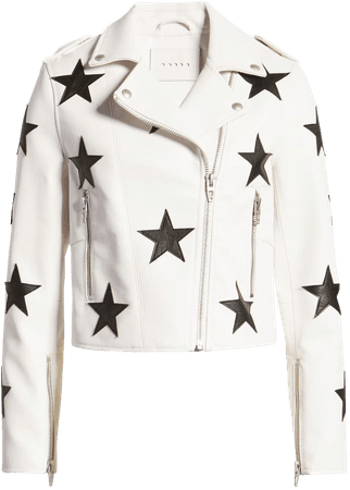 BLANKNYC Star Patch Faux Leather Moto Jacket | Nordstrom