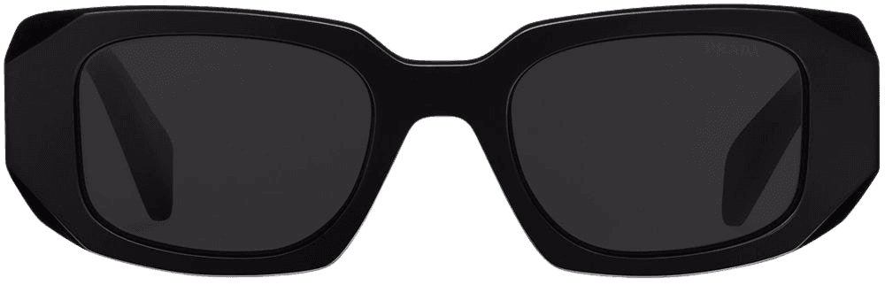 Shop Prada Eyewear Symbole oversized geometric-arm sunglasses with Express Delivery - FARFETCH