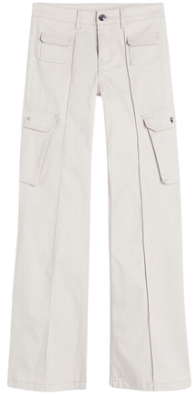 Flared Cargo Pants - Light beige - Ladies | H&M US