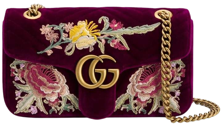 GG Marmont embroidered shoulder bag