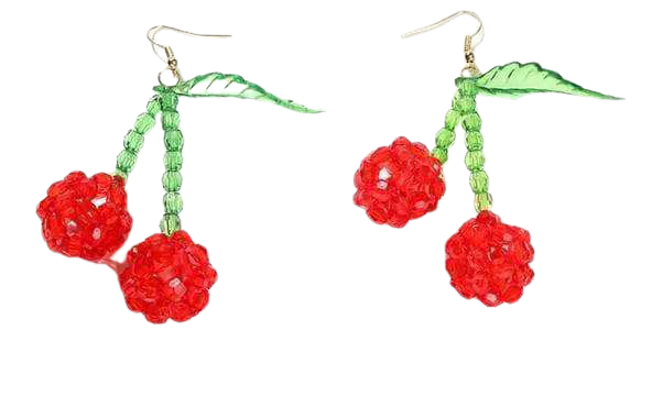 Bead Cherry Earrings | Own Saviour