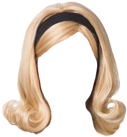 blonde 60s hairdo PNG