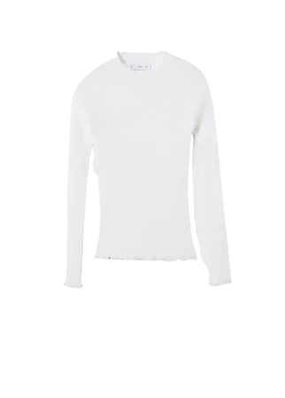 Semi-transparent knitted sweater - Women | Mango USA