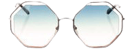 Chloé Oversize Gradient Sunglasses - Gold Sunglasses, Accessories - CHL180451 | The RealReal