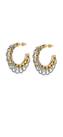 gold silver hoop earrings jewelry