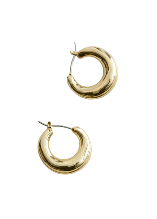 Chunky Mini Hoop Earrings - Gold - Hoops - & Other Stories