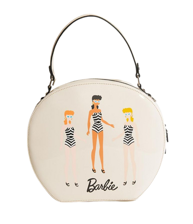 Barbie X Unique Vintage Cream Leatherette Swim Beauties Circle Bag