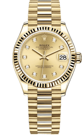 Rolex Datejust 31 Watch: 18 ct yellow gold - M278278-0009