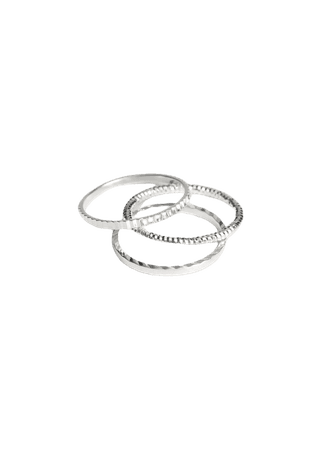 Trio Ring Set - Silver - Rings - & Other Stories