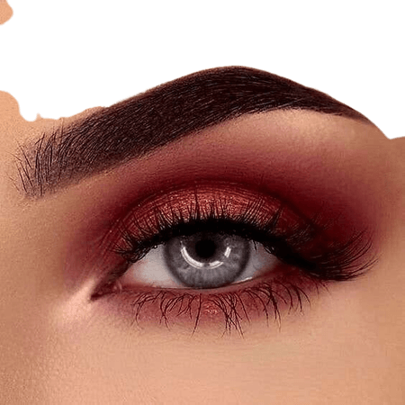 Smokey Red/Orange Eye Makeup
