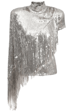 silver fringe top