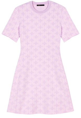 224RENTHE Jacquard knit short dress - This week - Maje.com