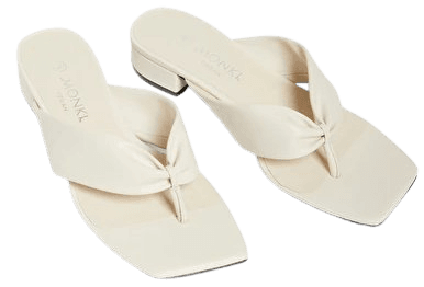 Toe-post heel sandals - Cream - Monki WW
