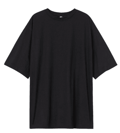 black oversized t-shirts