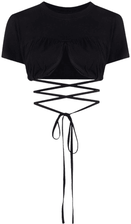 Jacquemus Wraparound Cropped T-shirt - Farfetch