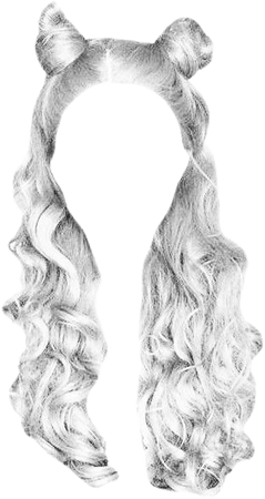 Silver Moose buns long and wavy hair (HVST edit)