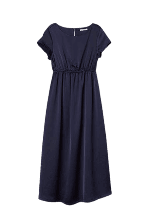 MAMA Short-sleeved Dress - Blue