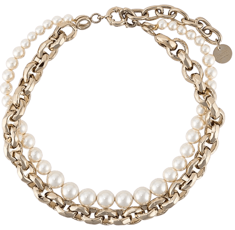Ermanno Scervino Pearl And Chain Choker Necklace - Farfetch