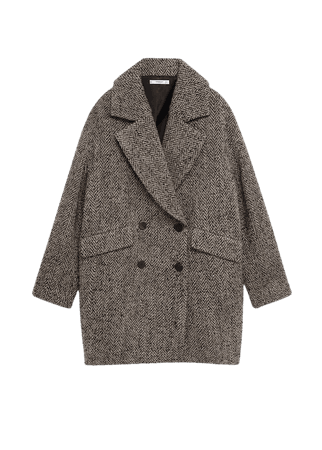 Textured wrap coat - Women | Mango USA