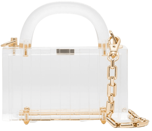 Shop L’AFSHAR mini Lucite Pagoda shoulder bag with Express Delivery - FARFETCH
