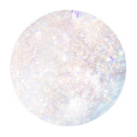 Silver holographic full moon sticker with… | Free stock illustration | High Resolution graphic