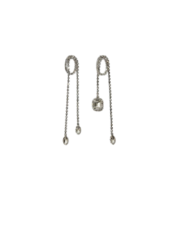 123NHOOPCASCADE Rhinestone earrings - Earrings - Maje.com