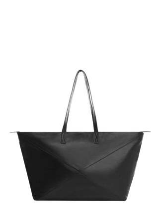Leather shopper bag - Women | Mango USA
