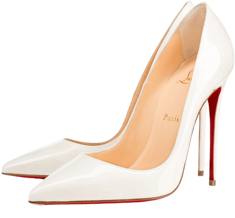 white louboutin heels